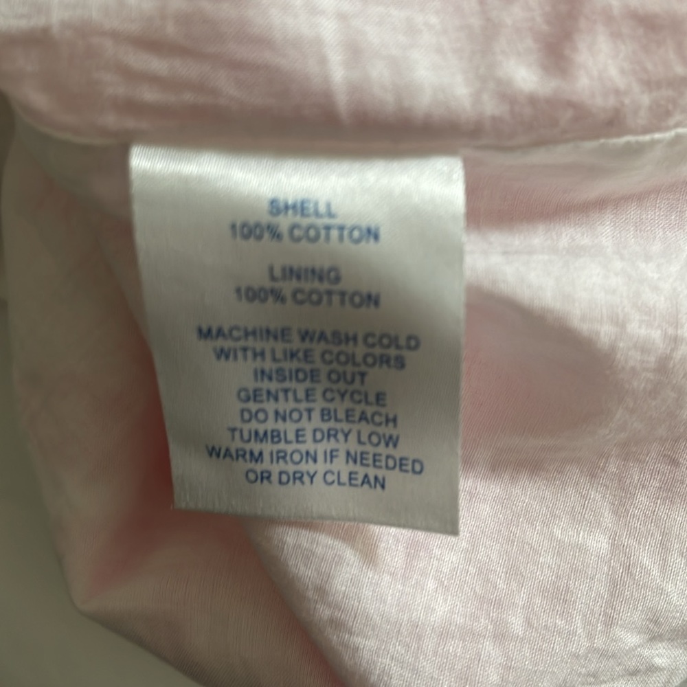SOUTHERN TIDE strapless pink white dress pockets size 6 small floral rush - Picture 9 of 9